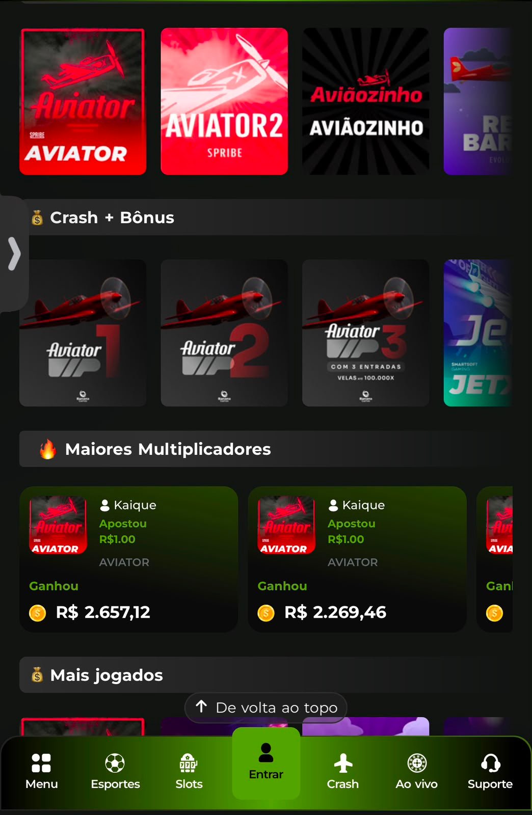 SorteNaBet no celular — Aviator, crash games e maiores multiplicadores